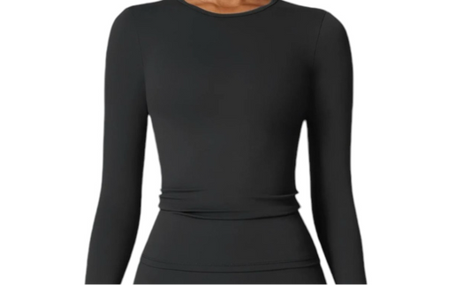 Dark Luxe Set long sleeve top