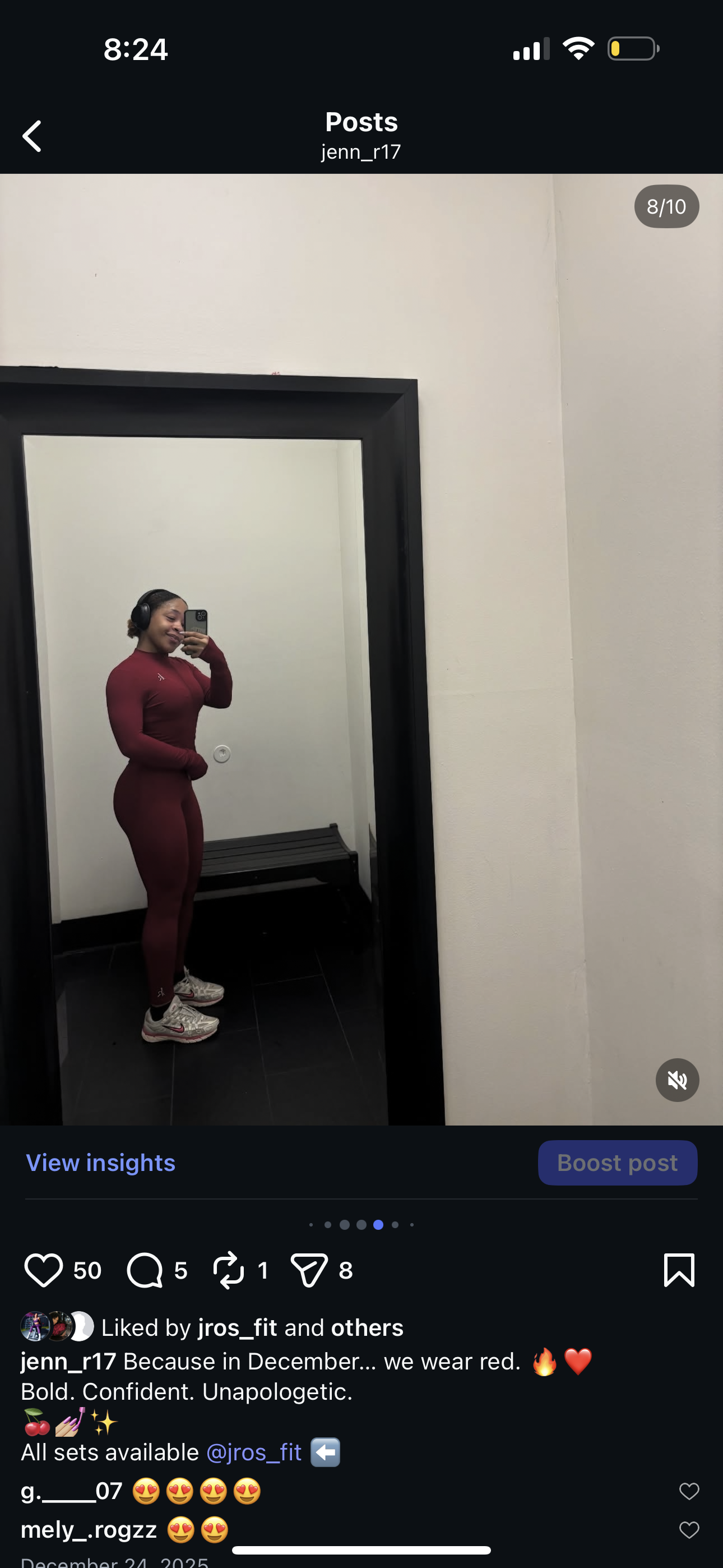 Wine red set
