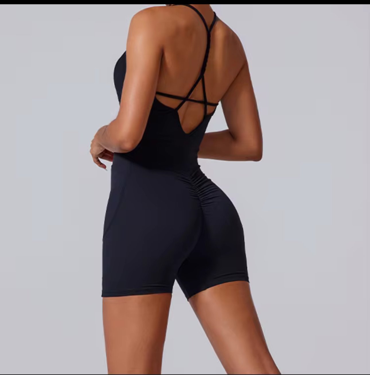 Butterfly cross romper