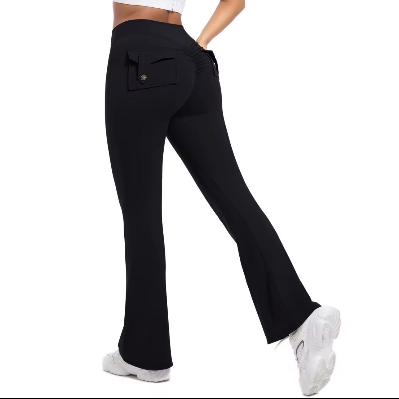 Onyx pocket wide leg leggings
