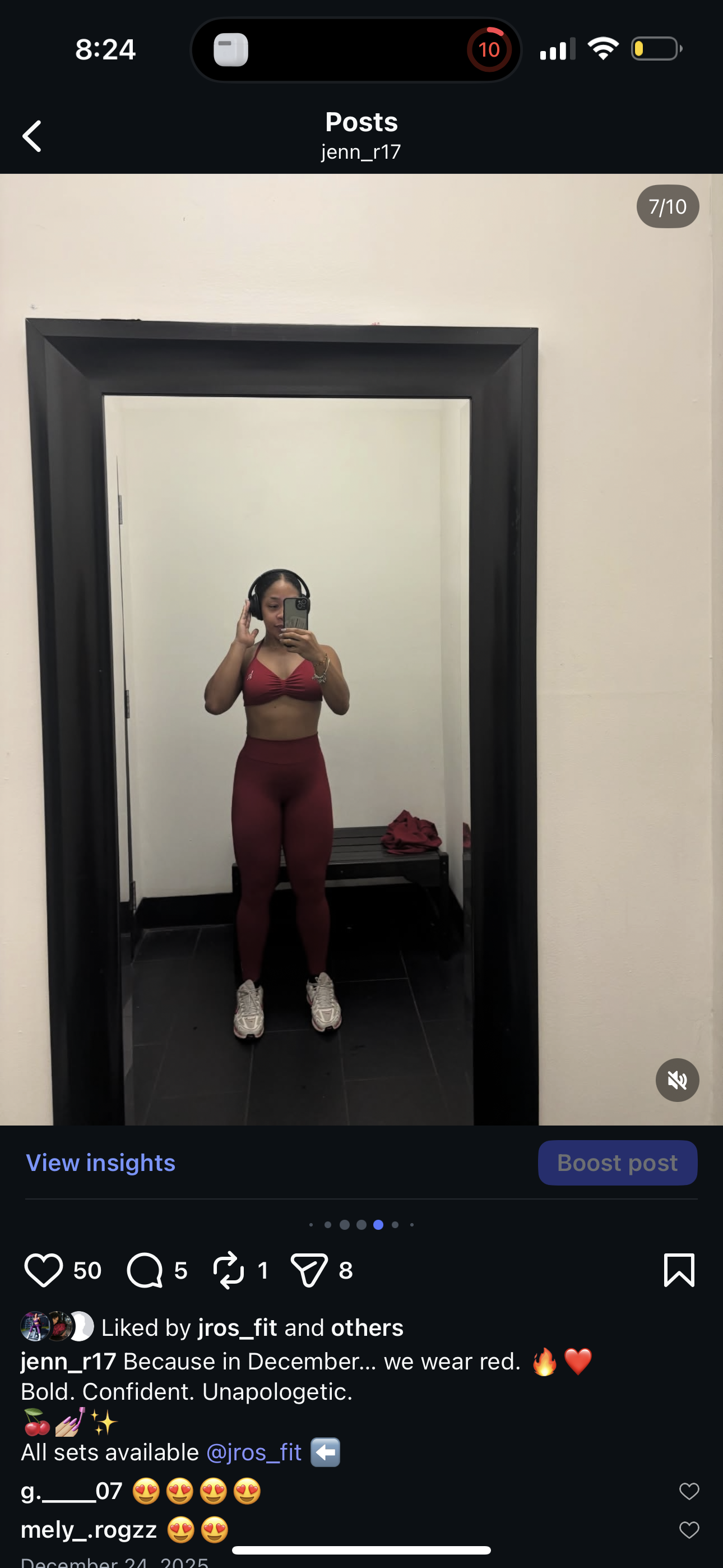 Wine red set